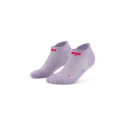 Damskie krótkie skarpety kompresyjne sportowe Core Run stopki Ultralight CEP. Czerwone skarpetki damskie CEP, bez wzorów, z elastanu. Za 69.00 zł.
