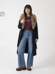 Bawełniane jeansy wide leg - turkusowy. Niebieskie jeansy damskie Sinsay. Za 59.99 zł.