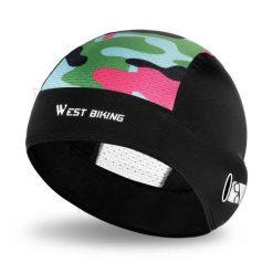 Czapka letnia przeciwsłoneczna jedwabna sportowa czarna. Czarne czapki damskie WEST BIKING, na lato, bez wzorów, z jedwabiu. Za 56.16 zł.
