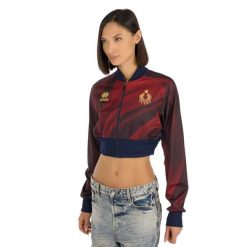 Kurtka Errea Bluza Crop Volley Italia Ad Damskie. Czerwone kurtki sportowe damskie ERREA, l, bez wzorów, z materiału, bez kaptura. Za 381.99 zł.