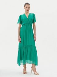 Haveone Sukienka letnia AFF-N006 Zielony Loose Fit. Zielone sukienki damskie Haveone, bez wzorów, z wiskozy, bez ramiączek. Za 399.99 zł.