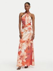 Marciano Guess Sukienka koktajlowa G6GK27 W1868 Pomarańczowy Regular Fit. Brązowe sukienki damskie Marciano Guess, z aplikacjami, z syntetyku, wizytowe, bez ramiączek. Za 1,289.00 zł.