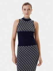 Guess Sweter W3YR26 Z37K0 Granatowy Regular Fit. Niebieskie swetry klasyczne damskie Guess, s, z syntetyku, bez kołnierzyka. Za 209.99 zł.