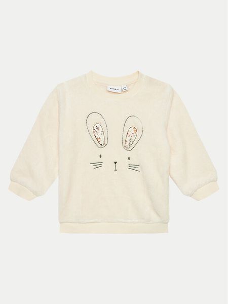 NAME IT Bluza 13206925 Écru Regular Fit. Bluzy dziewczęce Name it, bez wzorów, z syntetyku, bez ramiączek, bez kaptura. Za 79.99 zł.