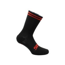 Skarpetki Sixs Stripes. Czarne skarpetki damskie SIXS, bez wzorów, z materiału. Za 143.50 zł.