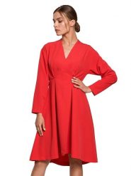 Stylove Sukienka w kolorze czerwonym rozmiar: M. Czerwone sukienki damskie Stylove, bez wzorów, bez ramiączek. Za 82.99 zł.