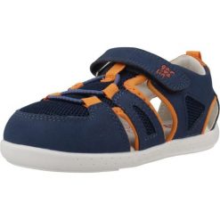 Sandały GARVALIN 252336G Niebieski. Brązowe sandały damskie Garvalin, bez wzorów, z syntetyku, bez obcasa, bez zapięcia. Za 189.99 zł.