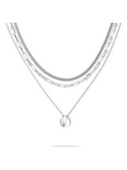 Tamaris Naszyjnik z zawieszką - dł. 50 cm rozmiar: onesize. Szare naszyjniki damskie Tamaris, ze stali. Za 178.37 zł.