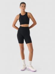 4F Legginsy kolarki treningowe bezszwowe 4F x Anna Lewandowska - czarne XXS/XS. Czarne legginsy damskie 4F, s, bez wzorów, z dzianiny. W wyprzedaży za 79.99 zł.
