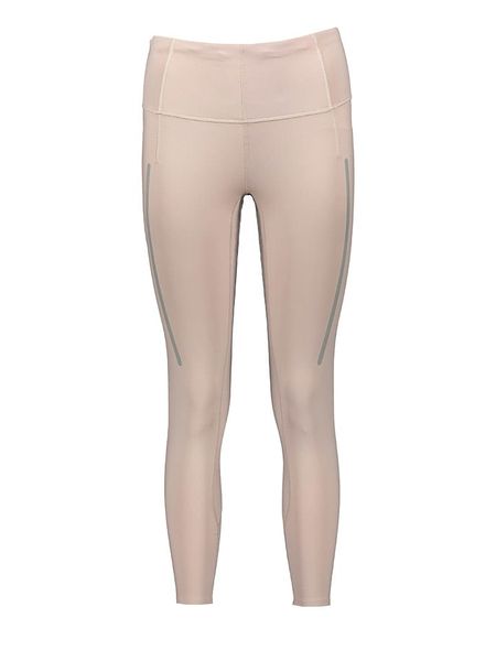 Adidas Legginsy sportowe w kolorze beżowym rozmiar: M. Brązowe legginsy damskie Adidas, m, bez wzorów, outdoorowe. Za 218.57 zł.