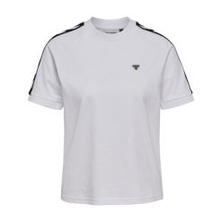 Koszulka damska Hummel Archive Regular. Białe bluzki damskie Hummel, bez wzorów, bez kołnierzyka, bez ramiączek. Za 214.50 zł.