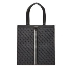 Torebka Guess. Szare shopper bag Guess, z aplikacjami, bez dodatków. Za 489.99 zł.