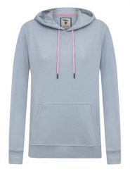 Denim Culture Bluza w kolorze błękitnym rozmiar: XL. Niebieskie bluzy damskie Denim Culture, xl, bez wzorów, z bawełny, z kapturem. Za 213.95 zł.