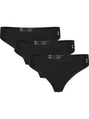 Stringi damskie Hummel MT Breeze (x3). Czarne stringi Hummel, bez wzorów, z bawełny. Za 166.50 zł.