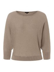More & More Sweter w kolorze jasnobrązowym rozmiar: 46. Brązowe swetry klasyczne damskie More & More, s, z wiskozy, bez kołnierzyka. Za 99.95 zł.