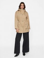Vila Parka Kahara 14089615 Beżowy Regular Fit. Brązowe parki damskie Vila, z syntetyku, bez kaptura. Za 209.99 zł.