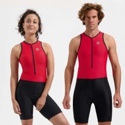 Kombinezon na triatlon Rogelli FLORIDA. Czarne kombinezony damskie Rogelli, xl, bez wzorów, z elastanu, klasyczne, bez kołnierzyka, bez ramiączek, długie. Za 178.00 zł.