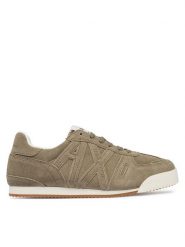 Armani Exchange Sneakersy XW002794 AF19687 Z7016 Khaki. Brązowe obuwie sportowe damskie Armani Exchange, ze skóry, bez zapięcia. Za 759.99 zł.