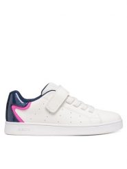 Geox Sneakersy J Eclyper Girl J36LRA 0BCKC C0006 M Biały. Białe buty sportowe dziewczęce Geox, ze skóry, bez zapięcia. Za 209.99 zł.