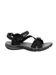 Jack Wolfskin Sandały trekkingowe "Lakewood" w kolorze szarym rozmiar: 38. Czarne sandały damskie Jack Wolfskin, bez wzorów, z otwartym noskiem, bez obcasa, na płaskiej podeszwie, bez zapięcia. Za 245.96 zł.
