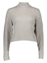 Pepe Jeans Sweter w kolorze szarym rozmiar: L. Szare swetry klasyczne damskie Pepe Jeans, l, z jeansu, bez kołnierzyka. Za 136.13 zł.