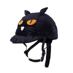 Czapka do kasku jeździeckiego QHP Halloween. Czarne czapki z daszkiem damskie QHP, bez wzorów, z materiału. Za 171.00 zł.
