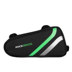 Torba na ramę roweru model Geelong. Czarne torby sportowe ROCKBROS, bez wzorów, z materiału. Za 67.60 zł.