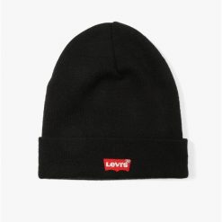 Czapka z daszkiem 230791-11 59 CZAARNY. Czarne czapki z daszkiem damskie Levi's, bez wzorów, z materiału. Za 107.35 zł.