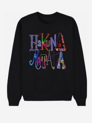 WOOOP Bluza "Hakuna Matata" w kolorze czarnym rozmiar: XXL. Czarne bluzy damskie Wooop, xxl, bez wzorów, z bawełny, bez kaptura. Za 100.99 zł.