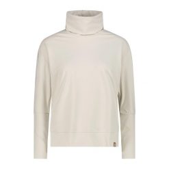 Damski sweter z okrągłym dekoltem CMP. Białe swetry klasyczne damskie CMP, na zimę, bez kołnierzyka. Za 276.00 zł.