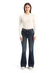 Scotch & Soda Dżinsy - Flared fit - w kolorze granatowym rozmiar: W30/L32. Niebieskie jeansy damskie Scotch & Soda, z podwyższonym stanem. Za 215.21 zł.