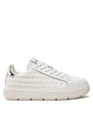 LOVE MOSCHINO Sneakersy JA15134G1LIO410A Biały. Białe obuwie sportowe damskie Love Moschino, z materiału, bez zapięcia. Za 709.99 zł.