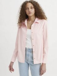 Levi's Koszula w kolorze jasnoróżowym rozmiar: S. Różowe koszule damskie Levi's, s, bez wzorów, z bawełny, bez kołnierzyka, bez ramiączek. Za 110.45 zł.