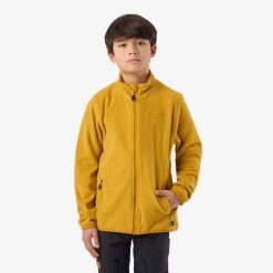 Bluza Polarowa Rozpinana Hiking Junior Swedemount Tromsö. Żółte bluzy damskie SWEDEMOUNT, na zimę, bez wzorów, z polaru, bez kaptura. Za 149.99 zł.