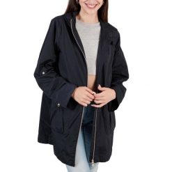 Kurtka GEOX W DANDRA PARKA Niebieski. Niebieskie parki damskie Geox, z tkaniny, bez kaptura. Za 606.99 zł.