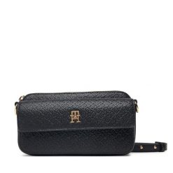 Torebka Tommy Hilfiger. Czarne listonoszki damskie Tommy Hilfiger, bez wzorów, bez dodatków. Za 529.99 zł.