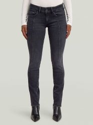 G-Star Dżinsy - Slim fit - w kolorze antracytowym rozmiar: W31/L/32. Czarne jeansy damskie G-Star. Za 209.95 zł.