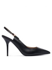 LOVE MOSCHINO Szpilki JA10149G1PIA0000 Czarny. Czarne szpilki damskie Love Moschino, bez wzorów, ze skóry, bez obcasa, na szpilce, bez zapięcia. Za 949.99 zł.