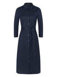 More & More Sukienka w kolorze granatowym rozmiar: 46. Niebieskie sukienki damskie More & More, bez wzorów, z tkaniny, bez ramiączek. Za 126.99 zł.