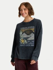 Roxy Bluza Eastside Midweight ERJKT04322 Czarny Regular Fit. Czarne bluzy damskie Roxy, s, bez wzorów, z bawełny, bez kaptura. Za 219.99 zł.