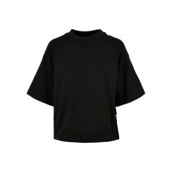 Koszulka Damska Organiczna O Dużej Gramaturze. Czarne koszulki damskie Urban Classics, xs, bez wzorów, bez kołnierzyka, bez ramiączek. Za 84.99 zł.
