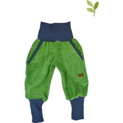 Spodnie sztruksowe w kolorze zielonym. Zielone spodnie niemowlęce LiVi, z materiału, długie. W wyprzedaży za 135.95 zł.
