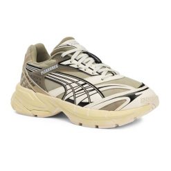 Buty PUMA X Pleasures Velophasis Overdyed. Brązowe obuwie sportowe damskie Puma, bez zapięcia. Za 319.99 zł.