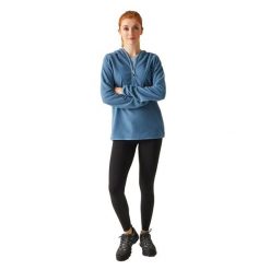 Bluza Z Kapturem Damska Mikropolar Suwak Do Połowy Warriewood. Fioletowe bluzy damskie Regatta, s, bez wzorów, z materiału, z kapturem. Za 42.99 zł.