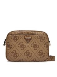 Guess Torebka Meridian II HWOS69 74140 Beżowy. Brązowe listonoszki damskie Guess, z aplikacjami, ze skóry, bez dodatków. Za 609.99 zł.