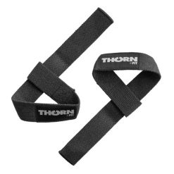 Paski do podnoszenia ciężarów Thorn Fit. Czarne paski damskie THORN FIT, bez wzorów. Za 24.90 zł.