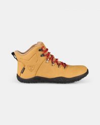 Uniseksowe wysokie buty outdoorowe minimalistyczne Kilpi BARE HIGH WP-U. Brązowe obuwie trekkingowe damskie Kilpi, z materiału, bez zapięcia. Za 628.61 zł.