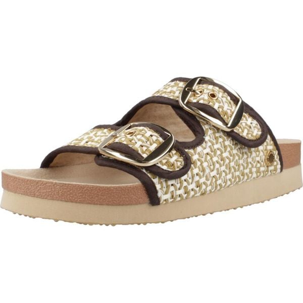 Sandały GIOSEPPO PERSHING Beżowy. Brązowe sandały damskie Gioseppo, bez wzorów, z tkaniny, bez obcasa, bez zapięcia. Za 197.99 zł.