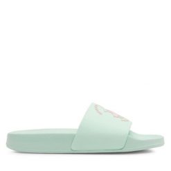 Klapki Beverly Hills Polo Club. Zielone klapki damskie Beverly Hills Polo Club, bez wzorów, bez obcasa, bez zapięcia. Za 71.99 zł.