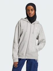 Adidas Bluza "Essentials" w kolorze szarym rozmiar: S. Szare bluzy damskie Adidas, s, bez wzorów, bez kaptura. Za 132.98 zł.